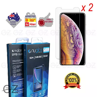 2x IPhone 12 11 Mini Pro XS Max XR X 6 7 8 Plus Tempered Glass Screen Protector  • $4.99