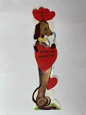 Anthropomorphic Dachshund Weiner Puppy Dog Vintage  Valentine Card • $5