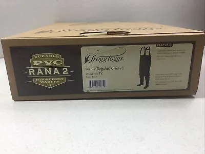 Frogg Toggs Size 12 Rana 2 Men’s CHEST Waders 2715249 Brown PVC • $68.95
