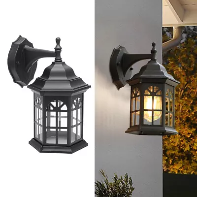 £17.95 • Buy Wall Sconce Lantern Light Rustic External Balcony Lamp Post Porch Patio Lighting