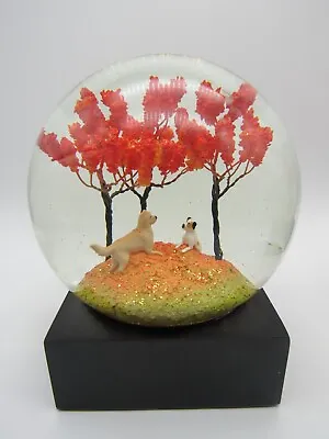 Snow Globe Autumn Pals By CoolSnowGlobes 2022 Dogs Under Tree • $45