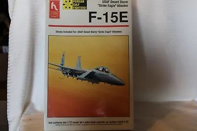 1/72 Scale Hobbycraft F-15E Strike Eagle Jet Model Kit #HC1338 BN Sealed Box • $48.75