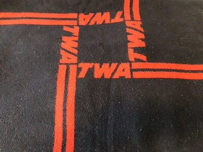 $32.40 • Buy TWA Airlines Lap Blanket Acrilan By Monsanto In Western Germany, Flame Resistant