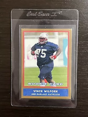 2004 Bazooka Gold Vince Wilfork Rookie RC Card #171 New England Patriots • $8.99