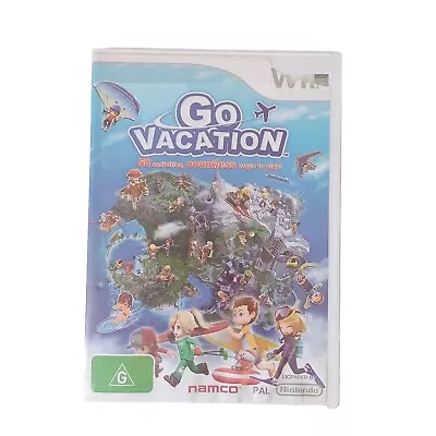 Go Vacation Nintendo Wii Game - 2011 - Complete With Manual- Tested  • $45