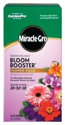 Miracle-Gro Water Soluble Bloom Booster Flower Food 10-52-10 4 Pound • $27.53