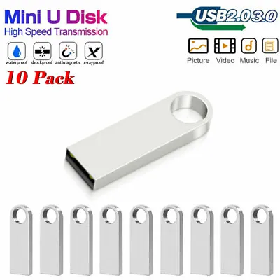 Wholesale 10 Pack Bulk USB 64GB 32GB Flash Drive Memory Stick 2.0 Pen Drive Disk • $43.46