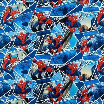 MARVEL Spiderman Fabric-1 Yard 36 H X 42 W-100% Cotton-Quilting/Masks-Licensed • $5.75