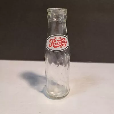 Vintage Pepsi Cola Miniature Advertising Novelty Glass Soda Bottle • $7.25