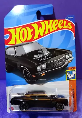 2022 Hot Wheels CHEVELLE SS EXPRESS In BLACK. HW MUSCLE MANIA  8/10 Long Card • $7.99