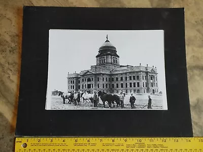 1902 Matted Photo State Capital Near Completion Dirt Landscape Helena Montana • $17.95