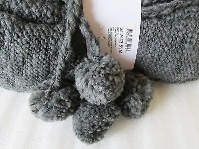 UGG Thea Cozy Slipper Sock Cable Knit Pom Pom Charcoal Or Oatmeal Heather New • $89.99