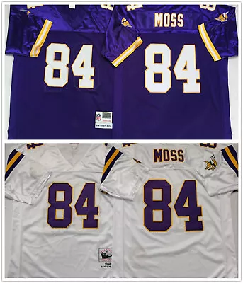 Vintage Randy Moss #84 Minnesota Vikings Throwback Stitched Jersey • $46.99