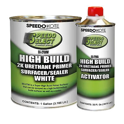 Super Fill High Build 2K Urethane Primer WHITE Gallon Kit SS-2790W/SS-2790A • $113.05