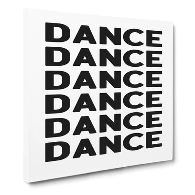 £22.95 • Buy Dance Dance Dance Typography Quote Canvas Print Wall Art Framed Large Picture