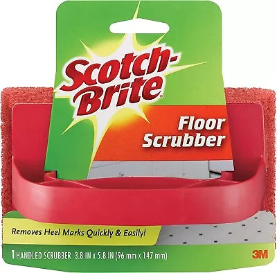 $8.99 • Buy Scotch-Brite Handled Floor Scrubber, 3.8 In. X 5.8 In, Removes Heel Marks And...