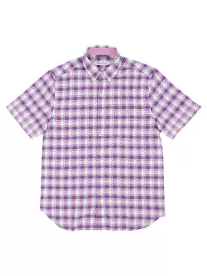 Tommy Bahama Men's La Veleta Check Camp Shirt (S Sparkling Grape) • $59.99