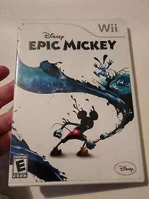 Disney Epic Mickey (Nintendo Wii 2010) Complete (CIB) Tested • $13.19