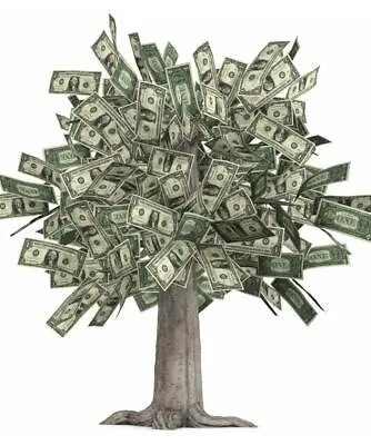MONEY TREE GLOSSY POSTER PICTURE PHOTO Grows Dollars Bills Currency Cash 1560 • $11.99