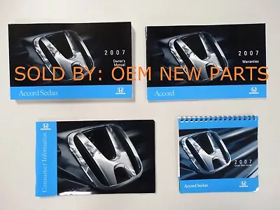 2007 Honda Accord Sedan Owners Manual Set No Case Included • $19.99