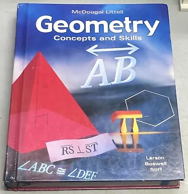 McDougal Littell Geometry Concepts And Skills Textbook Used FREE SHIPPING • $12.99