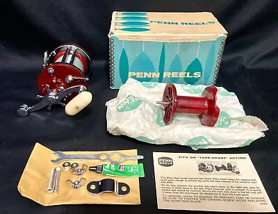 Vintage Penn JigMaster No. 500 Deep Sea Fishing Reel. Box + Extras. SOLD AS IS! • $38