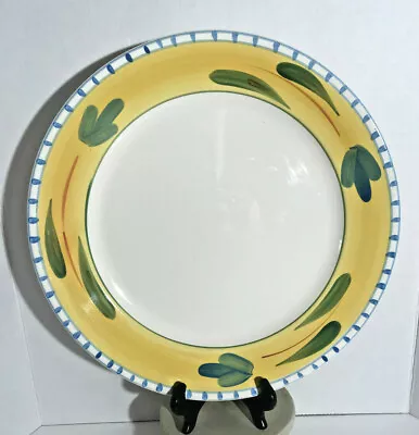 Maxam Mediterranean Plate Designed In Italy-Portugal 14 1/4  Round 1 1/4  High. • $40.80