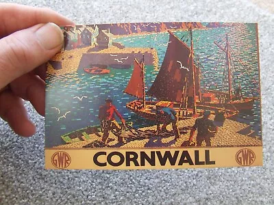 2 Postcards Cornwall Gwr & Southernposters Railway Art Penzance Etc Artist Drawn • £4