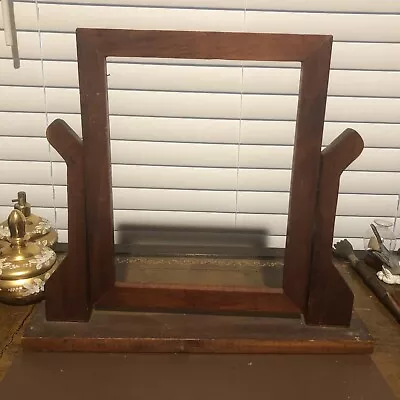 Antique Art Deco Wood Wooden Swivel Picture Frame Swinging Tilt - 8x10 • $28