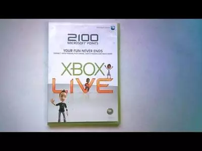 Xbox LIVE 2100 Points Card Video Games Xbox 360 (2005) • £19.90