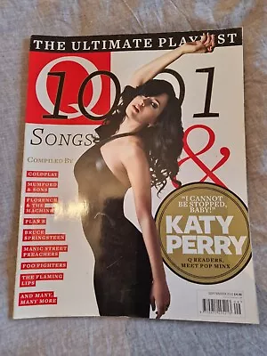 Q Magazine Sept 2010. Katy Perry. Coldplay. Foo Fighters. Bruce Springsteen • £7.50