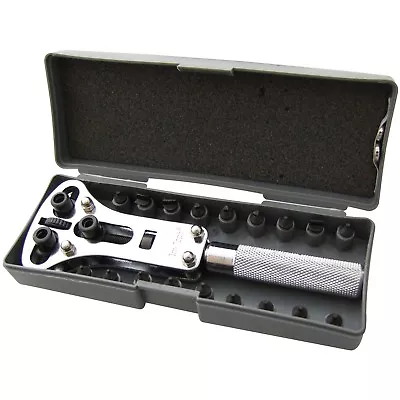 Universal Watch Repair Back Case Opener Wrench Screw Cover Remover Tool Kit R029 • £7.79