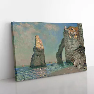 The Cliffs At Etretat By Claude Monet Canvas Wall Art Print Framed Picture Decor • £24.95