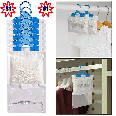 Dehumidifier Hanging Bags Mould Mildew Damp Wardrobe Drawers Sachet Pack New • £21.10