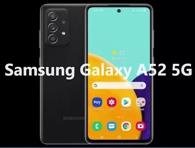 Samsung Galaxy A52 5G 128GB LTE Black SM-A526 Unlocked T-Mobile- AT&T MetroPCS • $149.99