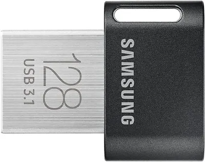 128GB USB Compact SAMSUNG FIT Plus 3.1 USB Flash Drive  400MB/s Gray • $20.98
