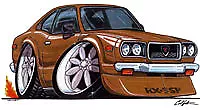 RX-3 Copper Cartoon T-shirt Wankel Mazda Rx3 Sp Rotary Available In Sizes S-3XL • $20.42
