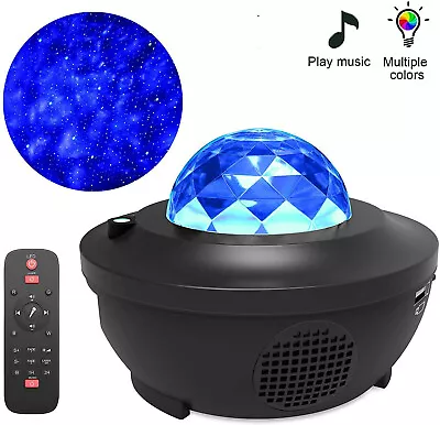 LED Starry Projector Blueteeth USB Voice Control Music Player Projection Lamp • $24.73