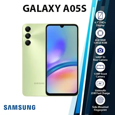 NEW SAMSUNG Galaxy A05s 6GB+128GB Dual SIM AU Stock Android Smartphone - GREEN • $295.99