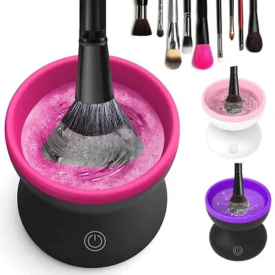 Electric Makeup Brush Cleaner Machine Professional Makeup Brush Cleaning Tool • £6.99