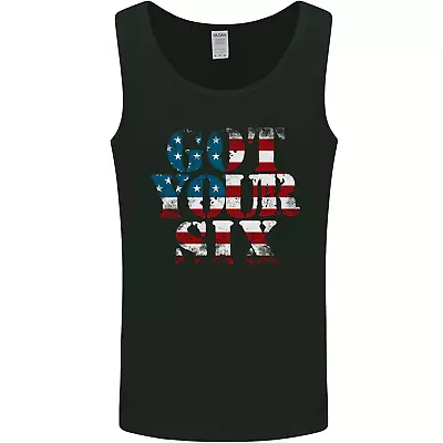 USA Ive Got Your Six American Flag Army Mens Vest Tank Top • £10.49