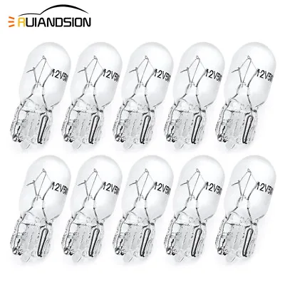 10pcs 12V T10 W5W 5W Halogen Side Parker Light License Plate Bulb Nature White • $12.99