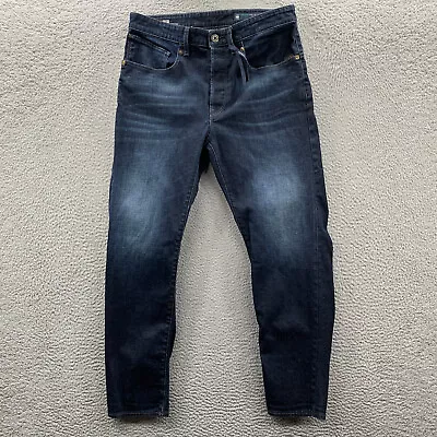 G STAR RAW Mens Jeans 32x28 Measured Dark Wash Denim Blue Pants • $34.95