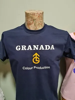 Granada Vintage Style T-Shirt ITV 1970S 80S Manchester Television ITV • £13.99