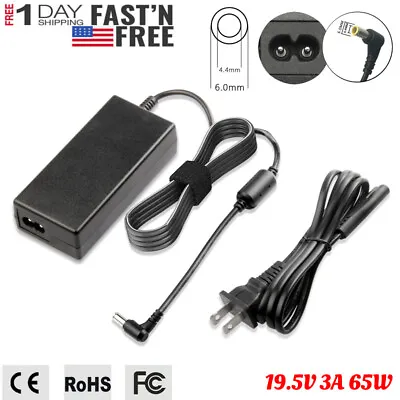 $11.49 • Buy FOR SONY VAIO 19.5V 3A Power Supply Cord Laptop AC Adapter Charger Universal