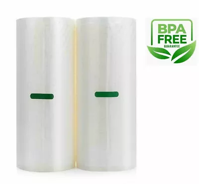 $21.99 • Buy  Vacuum Sealer Food Storage Bags 2 Rolls 11  X 50' For Sous Vide And Food Saver