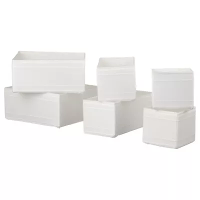 Ikea Skubb Set Of 6 Drawer Organiser Storage Boxes Wardrobe NEW • £15