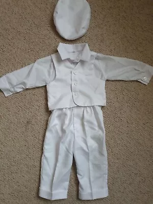 £4.99 • Buy Baby Boy Infant White Outfits Trousers Vest T-shirt Bodysuit 9-12 Months 80cm
