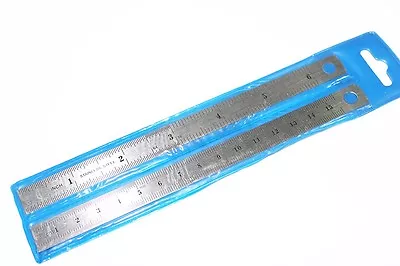 Set Of 2 6  S. S. Machinist Pocket Rulers SAE/mm • $6.99