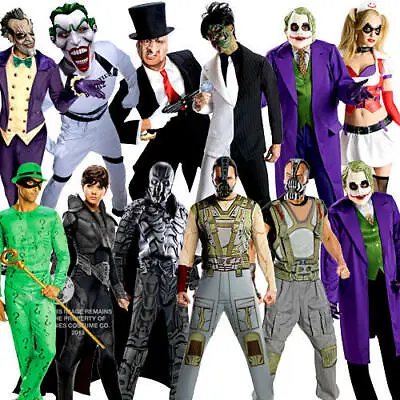 £41.49 • Buy Halloween Villains Adults Fancy Dress Book Week DC Character Mens Ladies Costume